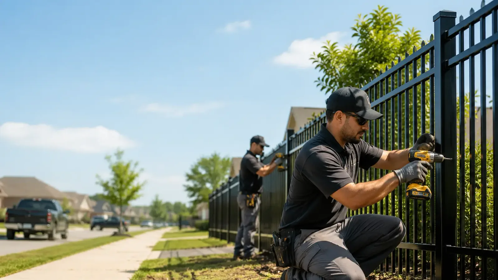 Metal Fence Installation in Walton, KY